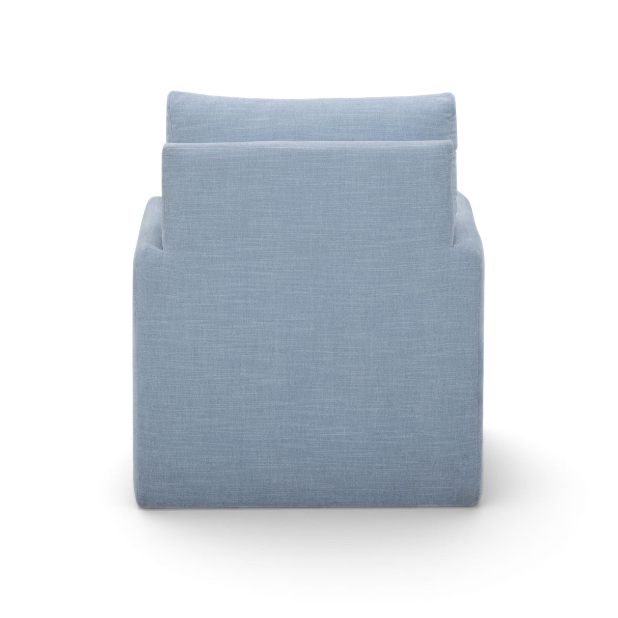 TOV Nancy "Easy Clean" Chambray Blue Chenille Nursing Chair
