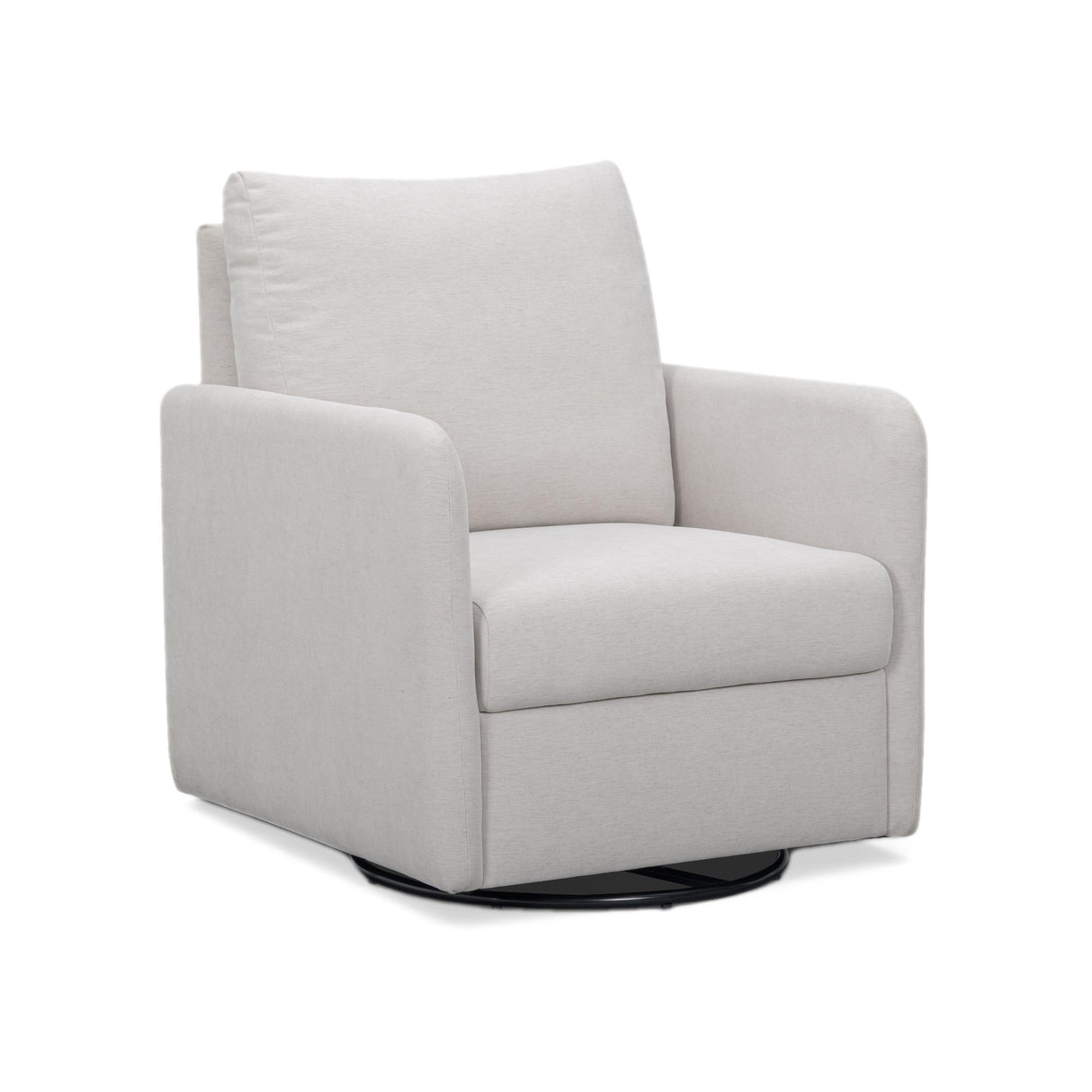 TOV Nancy "Easy Clean" Light Grey Chenille Nursing Chair