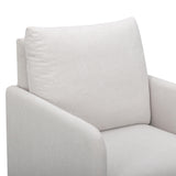 TOV Nancy "Easy Clean" Light Grey Chenille Nursing Chair