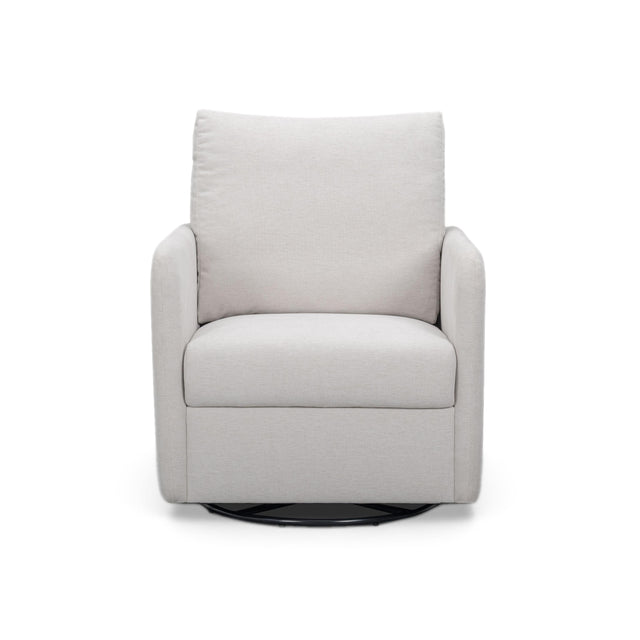 TOV Nancy "Easy Clean" Light Grey Chenille Nursing Chair