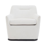 TOV Mado Chalk Performance Linen Chenille Swivel Accent Chair
