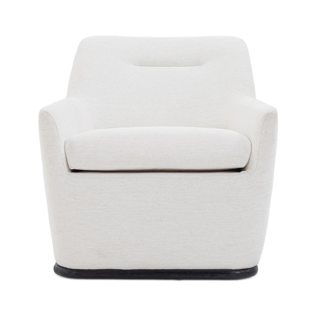 TOV Mado Chalk Performance Linen Chenille Swivel Accent Chair