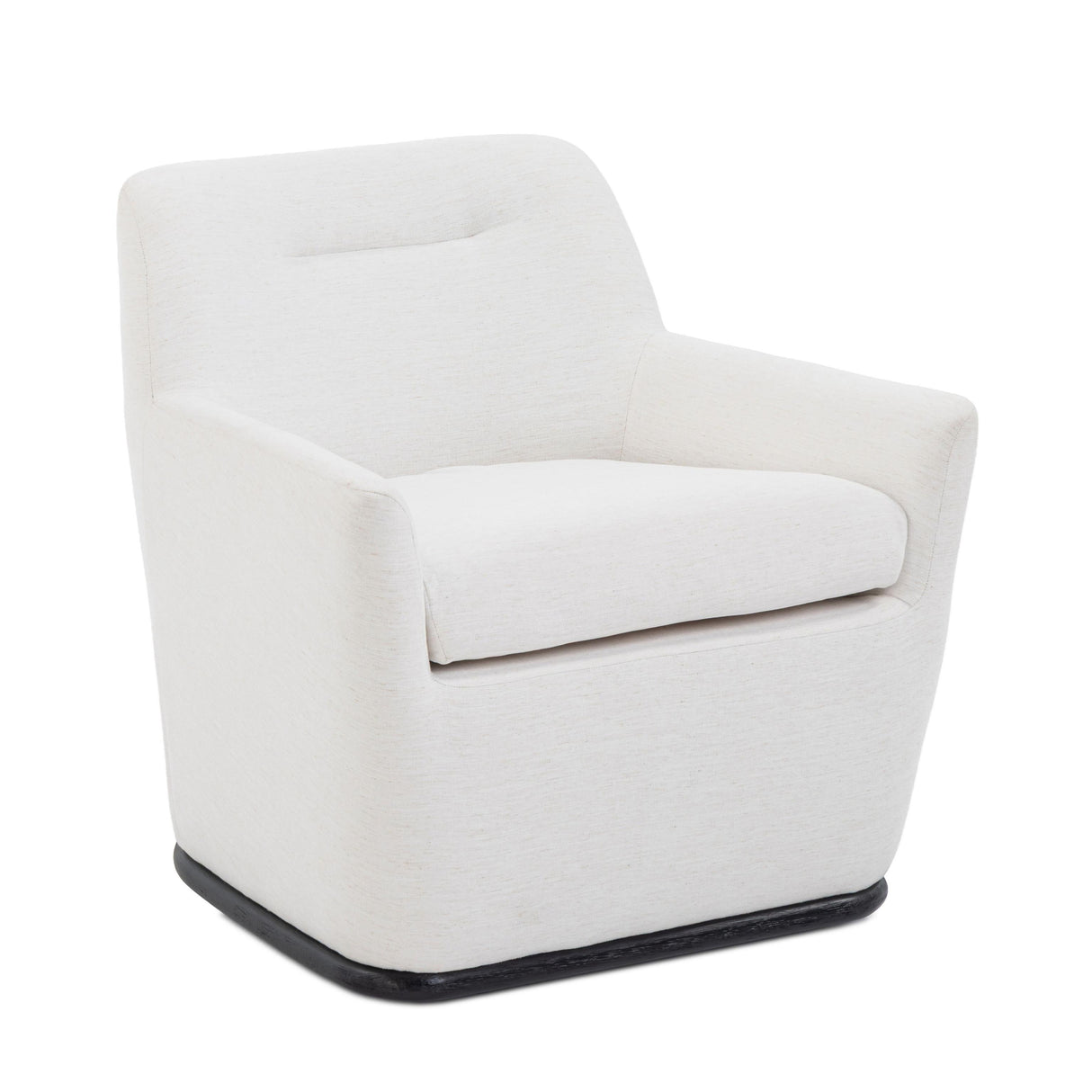 TOV Mado Chalk Performance Linen Chenille Swivel Accent Chair