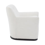 TOV Mado Chalk Performance Linen Chenille Swivel Accent Chair