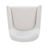 TOV Mado Chalk Performance Linen Chenille Swivel Accent Chair