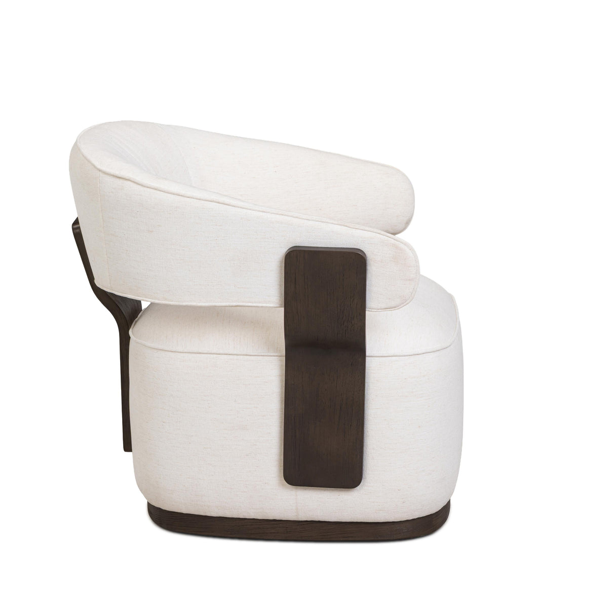 TOV Madison Chalk Performance Linen Chenille Swivel Accent Chair