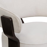 TOV Madison Chalk Performance Linen Chenille Swivel Accent Chair