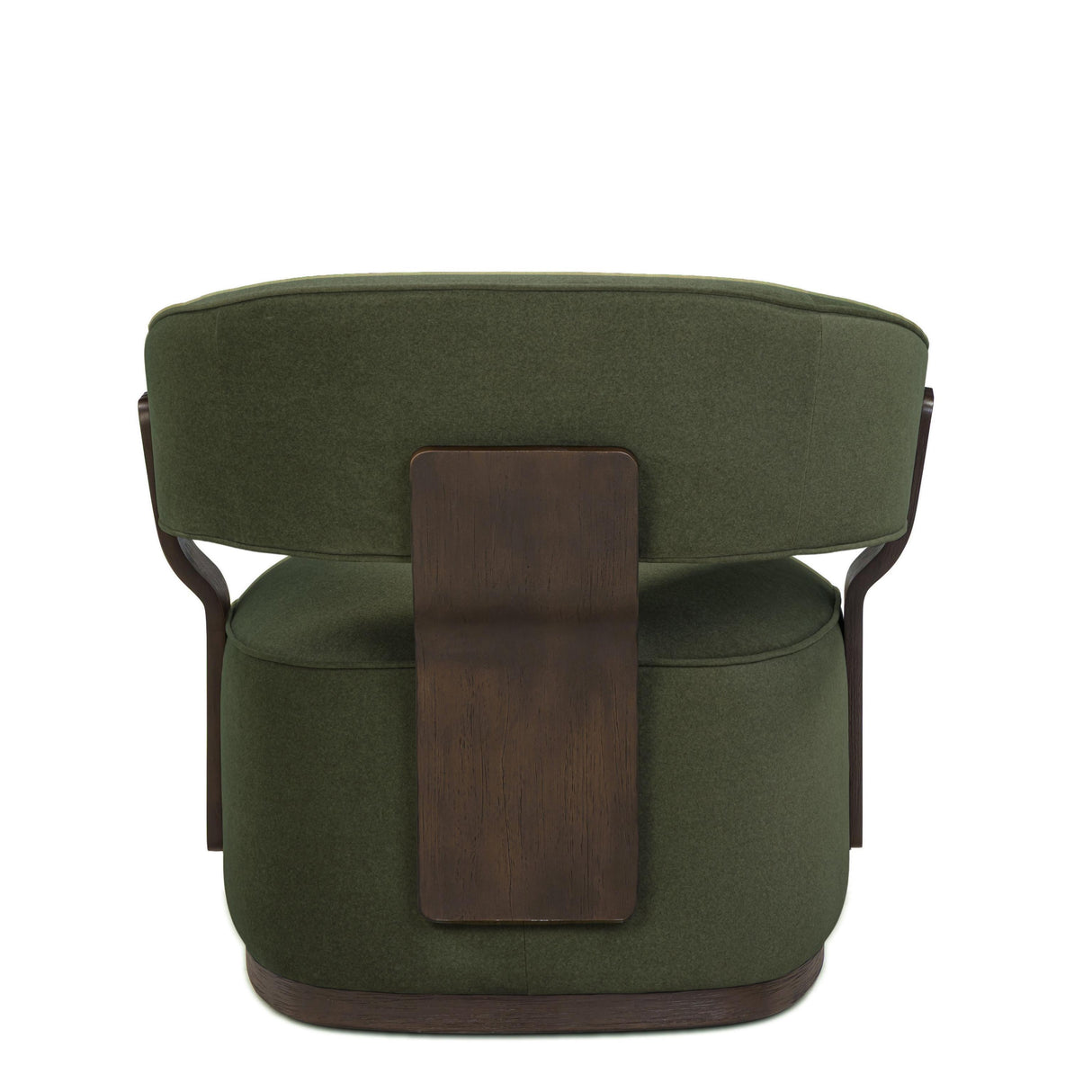 TOV Madison Dark Green Performance Vegan Mohair Swivel Accent Chair