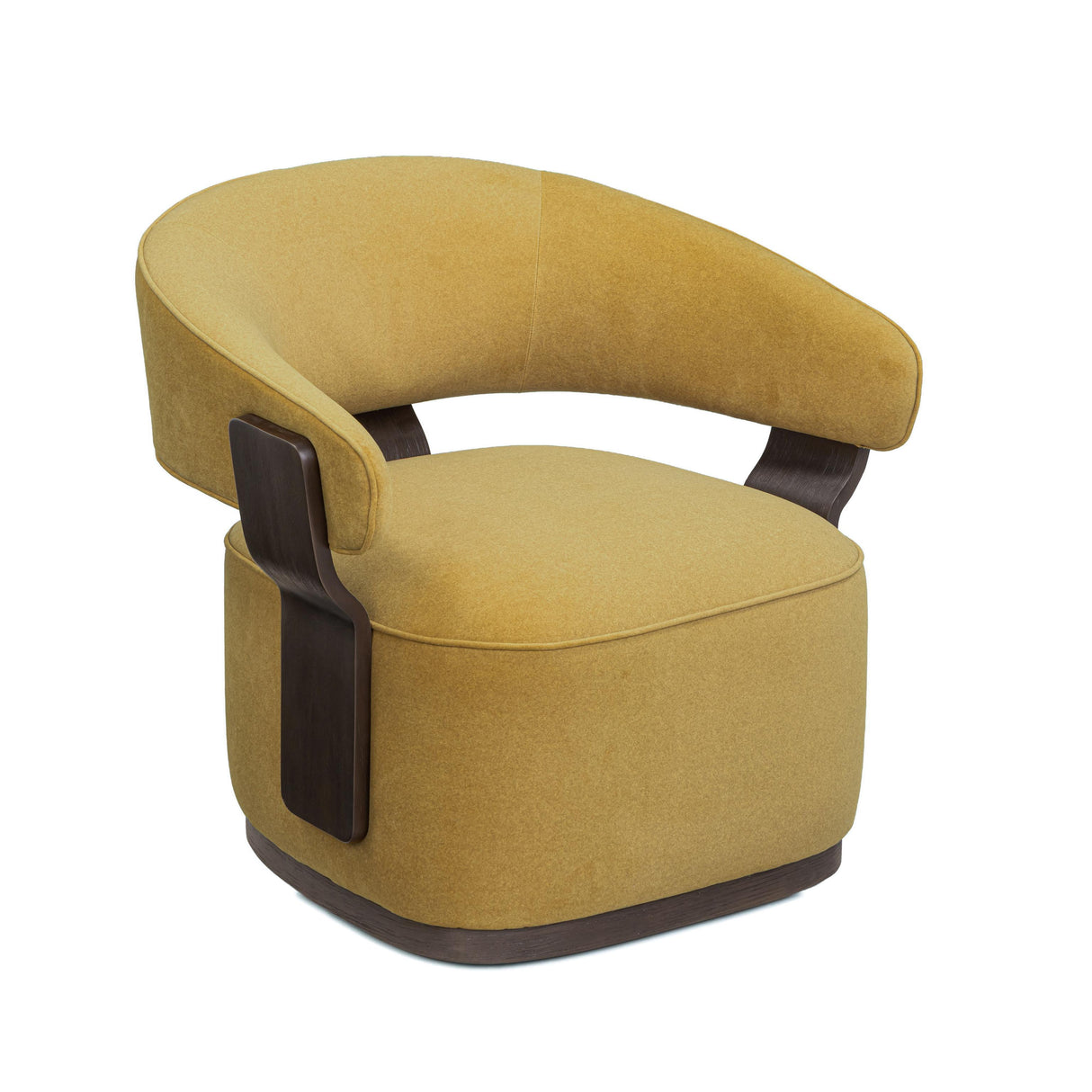 TOV Madison Amber Performance Vegan Mohair Swivel Accent Chair