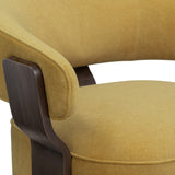 TOV Madison Amber Performance Vegan Mohair Swivel Accent Chair