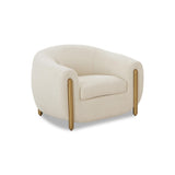 TOV Lina Cream Performance Linen Accent Chair
