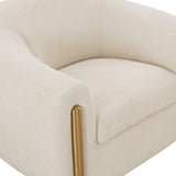 TOV Lina Cream Performance Linen Accent Chair