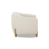 TOV Lina Cream Performance Linen Accent Chair