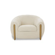 TOV Lina Cream Performance Linen Accent Chair