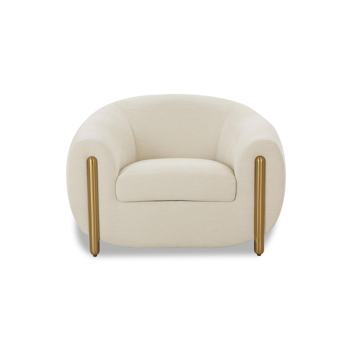 TOV Lina Cream Performance Linen Accent Chair