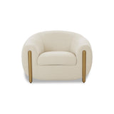 TOV Lina Cream Performance Linen Accent Chair
