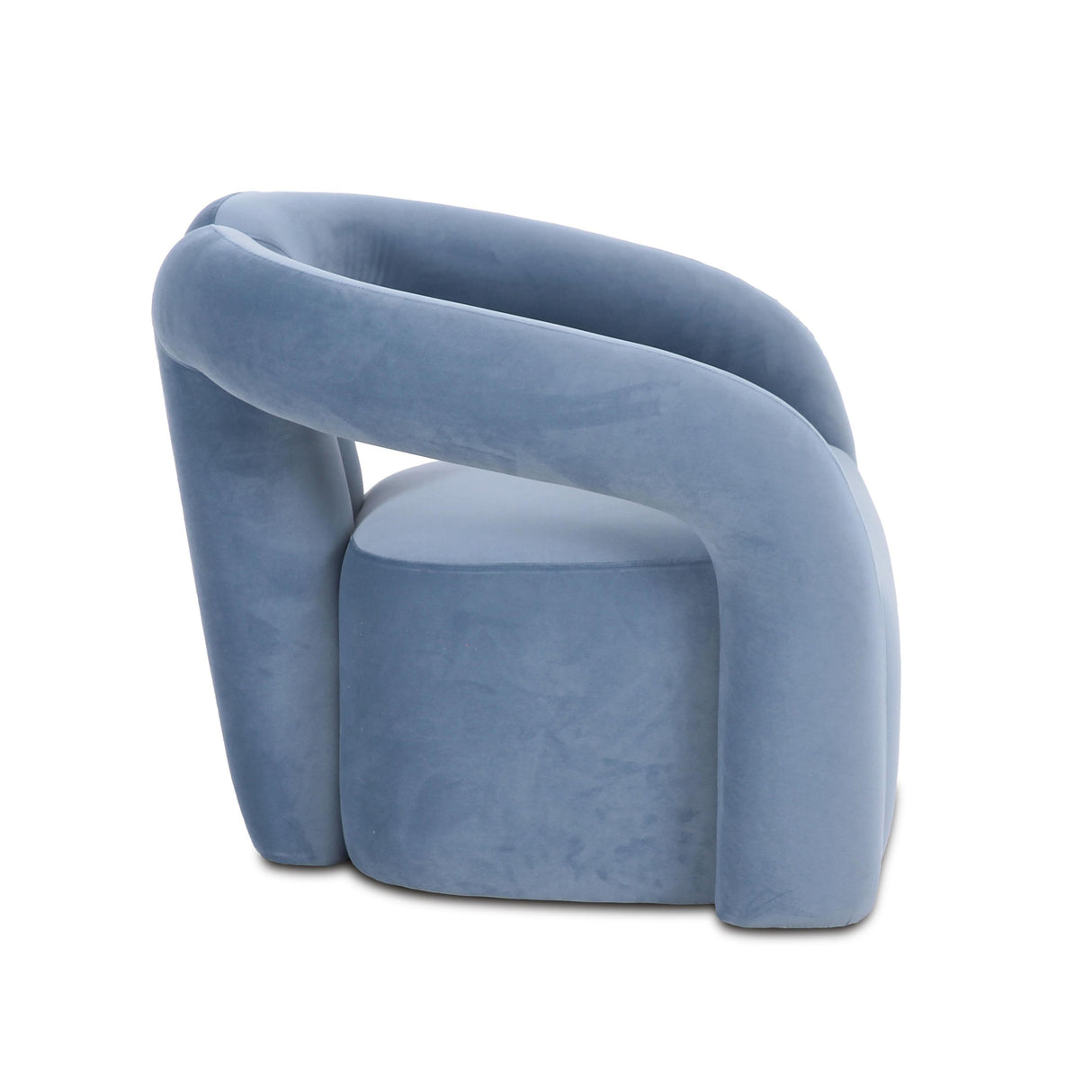 TOV Jenn Blue Performance Velvet Accent Chair