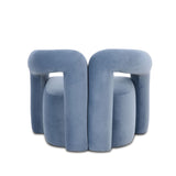 TOV Jenn Blue Performance Velvet Accent Chair