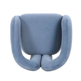 TOV Jenn Blue Performance Velvet Accent Chair