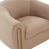TOV Lina Cafe Au Lait Performance Velvet Accent Chair