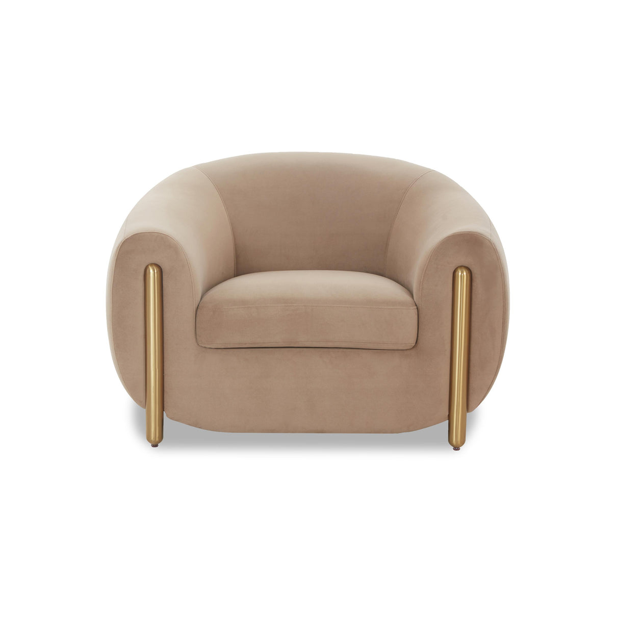 TOV Lina Cafe Au Lait Performance Velvet Accent Chair