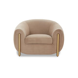 TOV Lina Cafe Au Lait Performance Velvet Accent Chair