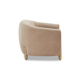TOV Lina Cafe Au Lait Performance Velvet Accent Chair