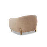 TOV Lina Cafe Au Lait Performance Velvet Accent Chair