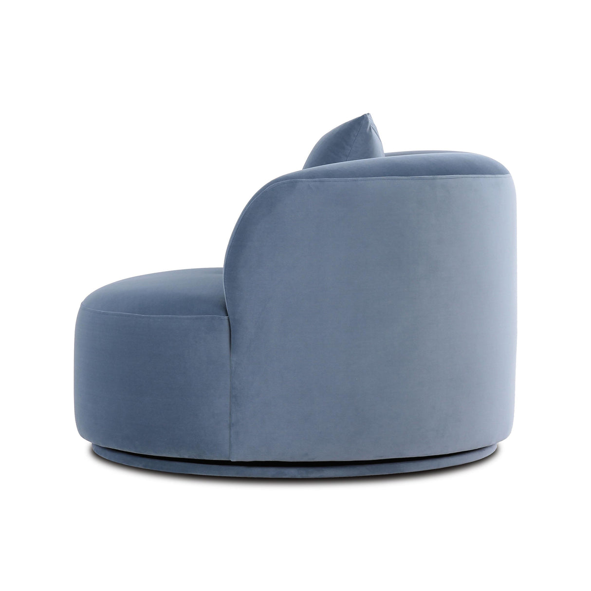 TOV Fickle Blue Stone Velvet Swivel Chair