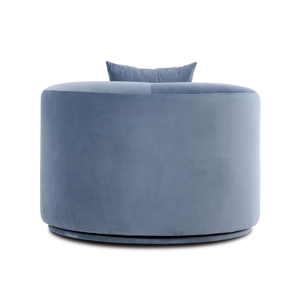TOV Fickle Blue Stone Velvet Swivel Chair