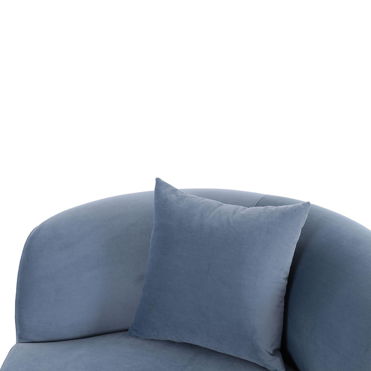 TOV Fickle Blue Stone Velvet Swivel Chair
