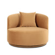 TOV Fickle Camel Velvet Swivel Chair
