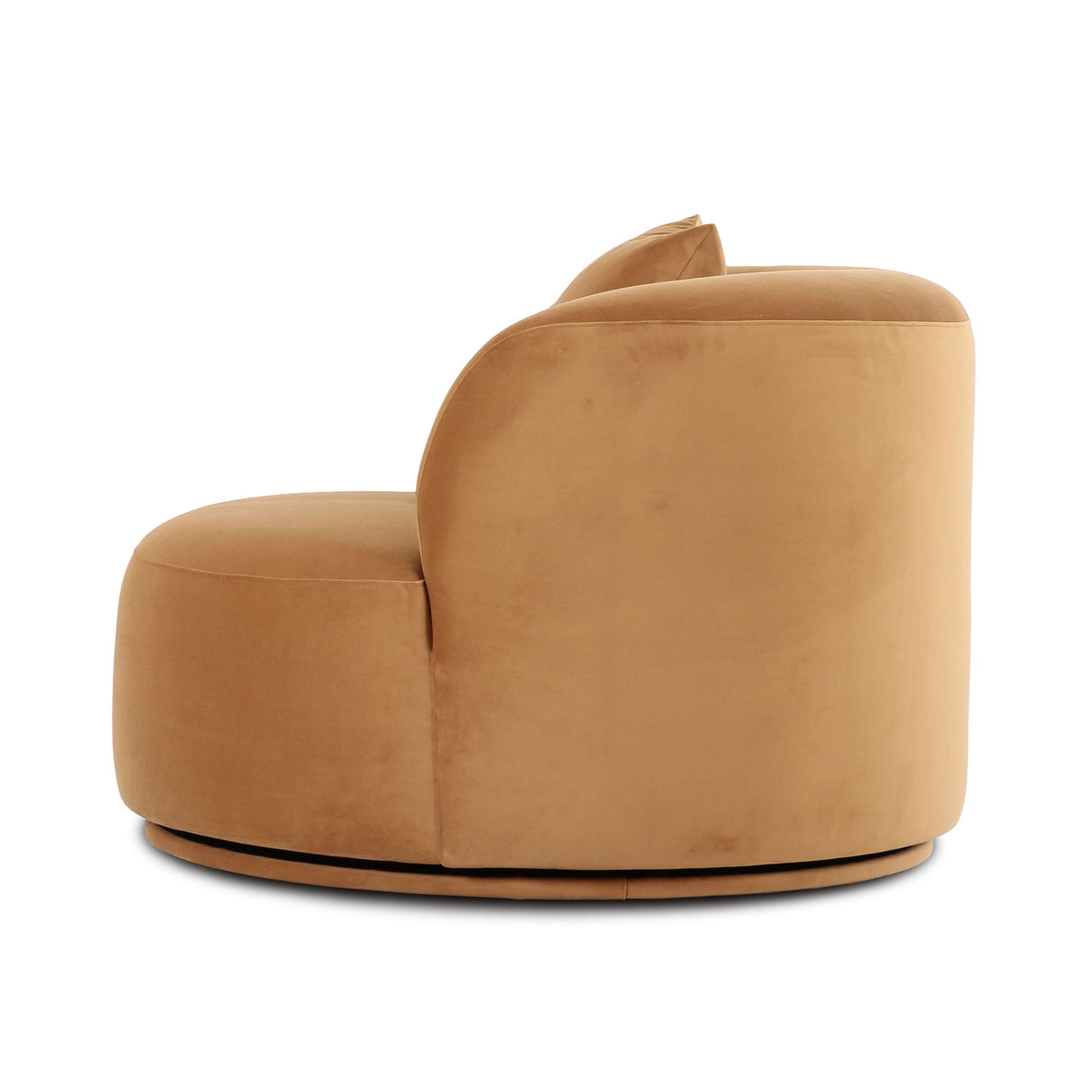 TOV Fickle Camel Velvet Swivel Chair