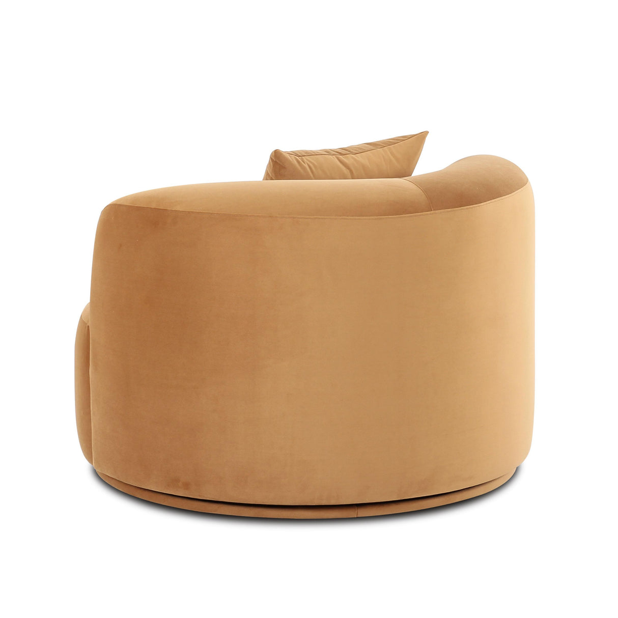 TOV Fickle Camel Velvet Swivel Chair