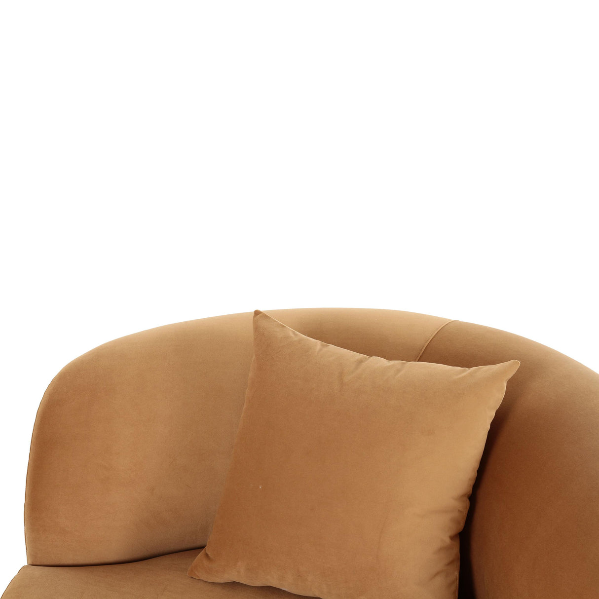 TOV Fickle Camel Velvet Swivel Chair
