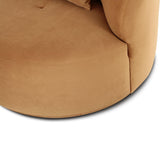 TOV Fickle Camel Velvet Swivel Chair