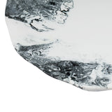 TOV Mera Black & White Resin Petal Tray