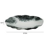 TOV Mera Black & White Resin Petal Tray