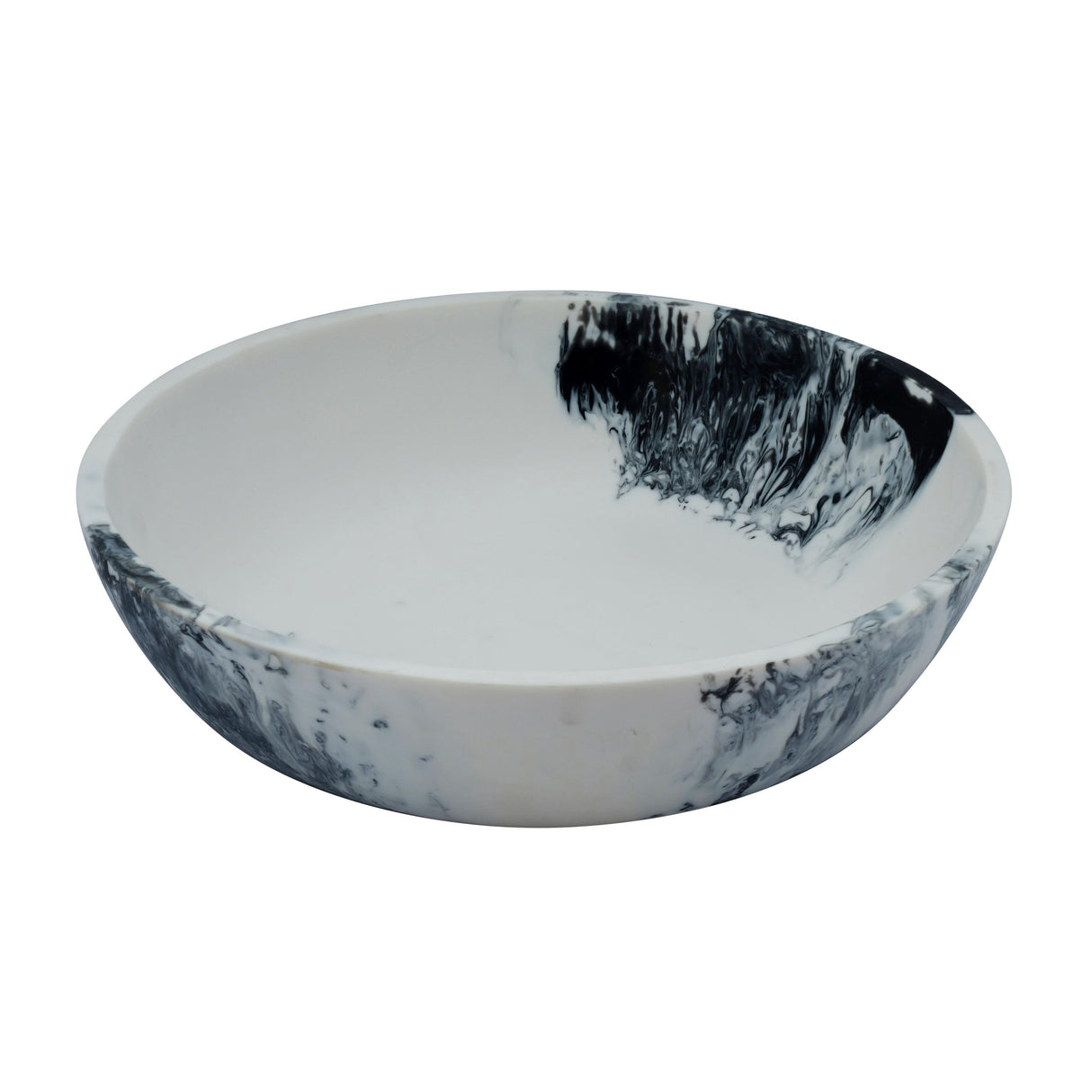 TOV Mera Black & White Resin Serving Bowl