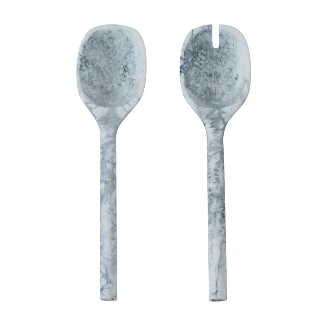 TOV Mera Black & White Resin Serving Spoons - Set of 2