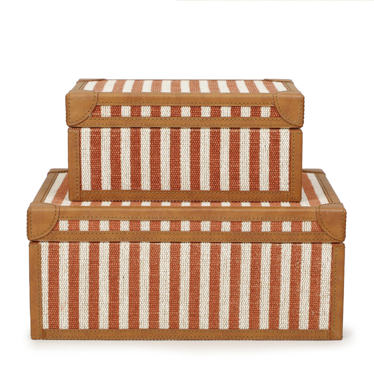 TOV Kora Terracotta Cotton Jute Keepsake Box Set