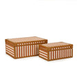 TOV Kora Terracotta Cotton Jute Keepsake Box Set