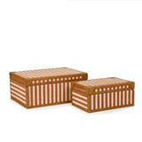TOV Kora Terracotta Cotton Jute Keepsake Box Set