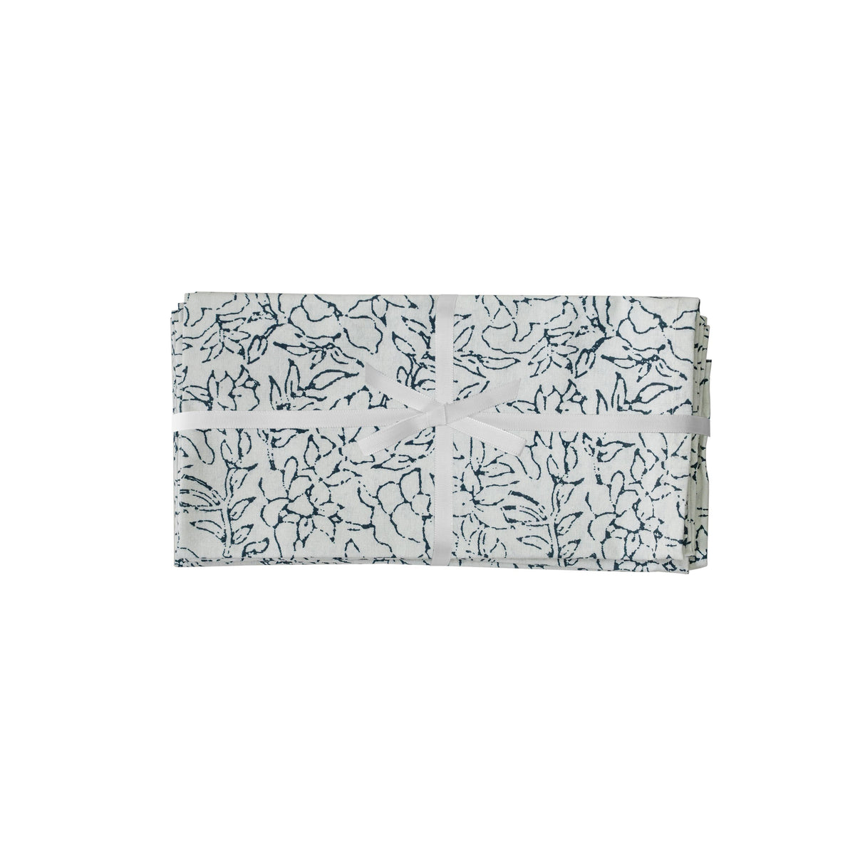 TOV Crissy Cotton Canvas Printed Napkins - Set of 4 - Inked