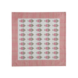TOV Crissy Cotton Canvas Printed Napkins - Set of 4 - Pink Vintage Floral