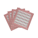TOV Crissy Cotton Canvas Printed Napkins - Set of 4 - Pink Vintage Floral