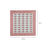 TOV Crissy Cotton Canvas Printed Napkins - Set of 4 - Pink Vintage Floral