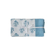 TOV Crissy Cotton Canvas Printed Napkins - Set of 4 - Blue Vintage Floral