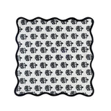 TOV Crissy Cotton Canvas Printed Napkins - Set of 4 - Black Vintage Floral