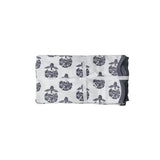 TOV Crissy Cotton Canvas Printed Napkins - Set of 4 - Black Vintage Floral